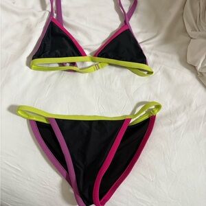Beach Riot multicolor triangle bikini